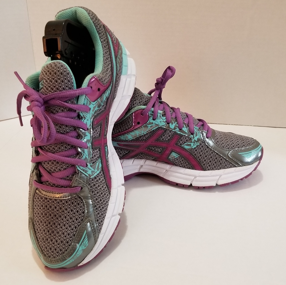 Asics Gel Excite 3 Grey/Purple/Blue Women's Running Shoes 8.5
